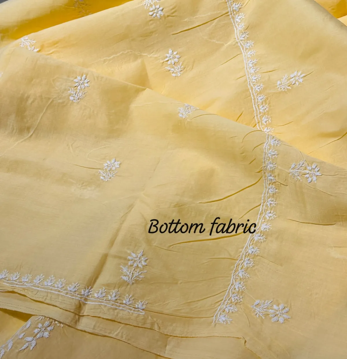 Butter Yellow Soft Cotton Fine Chikankari With Haath Ki Jaali Neck Work