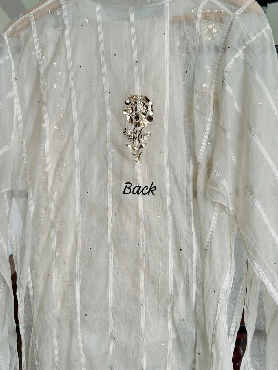 Mul Chanderi Chikankari Co-ord set