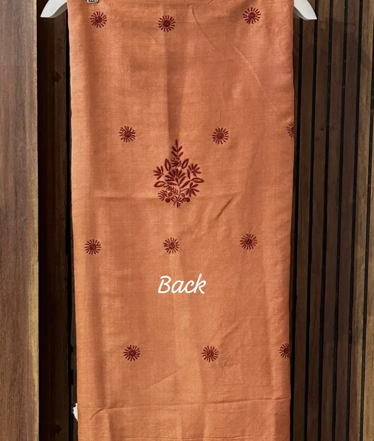 Penny Copper Tussar Silk Chikankari Kurta Dupatta Set