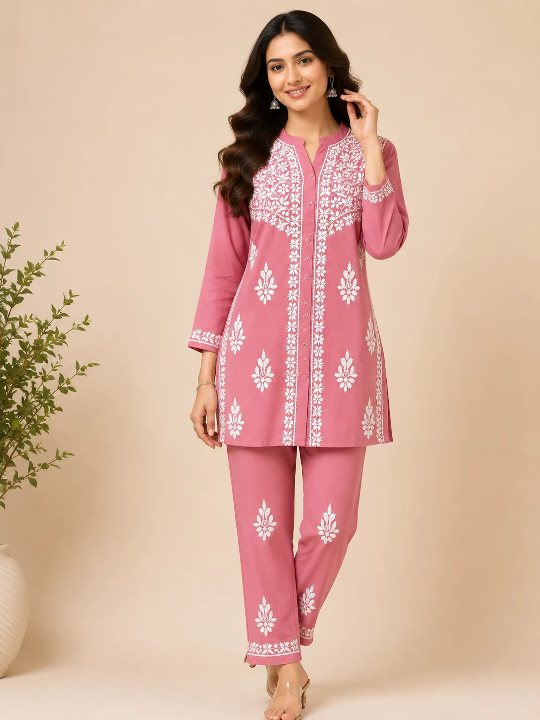 Vintage Rose Rayon Coord Set