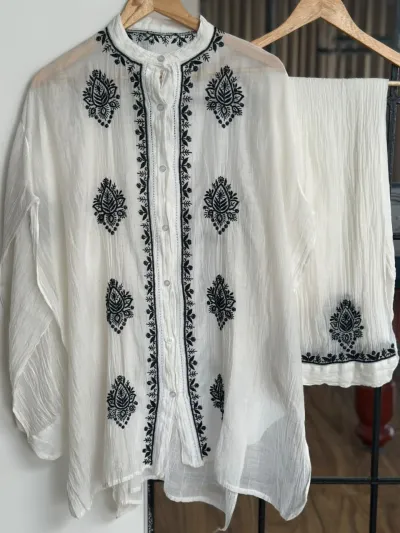 Mul Chanderi Coord Set