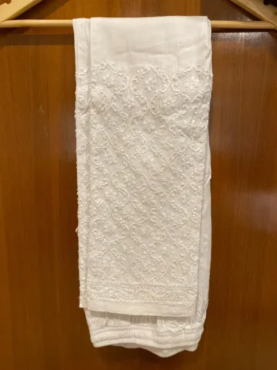 Chikankari Cotton Pants ( With Pockets )