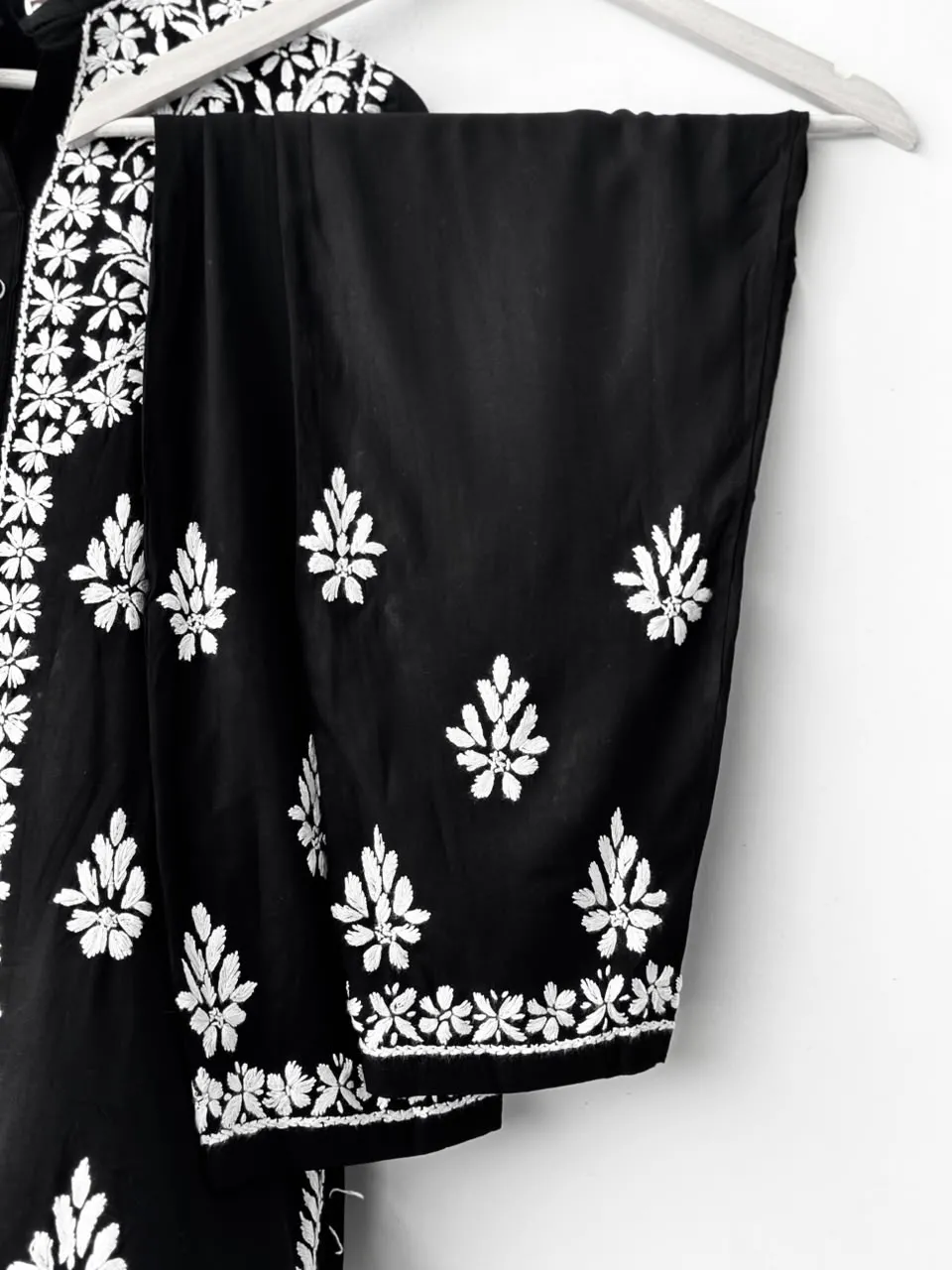 Black Rayon Coord Set
