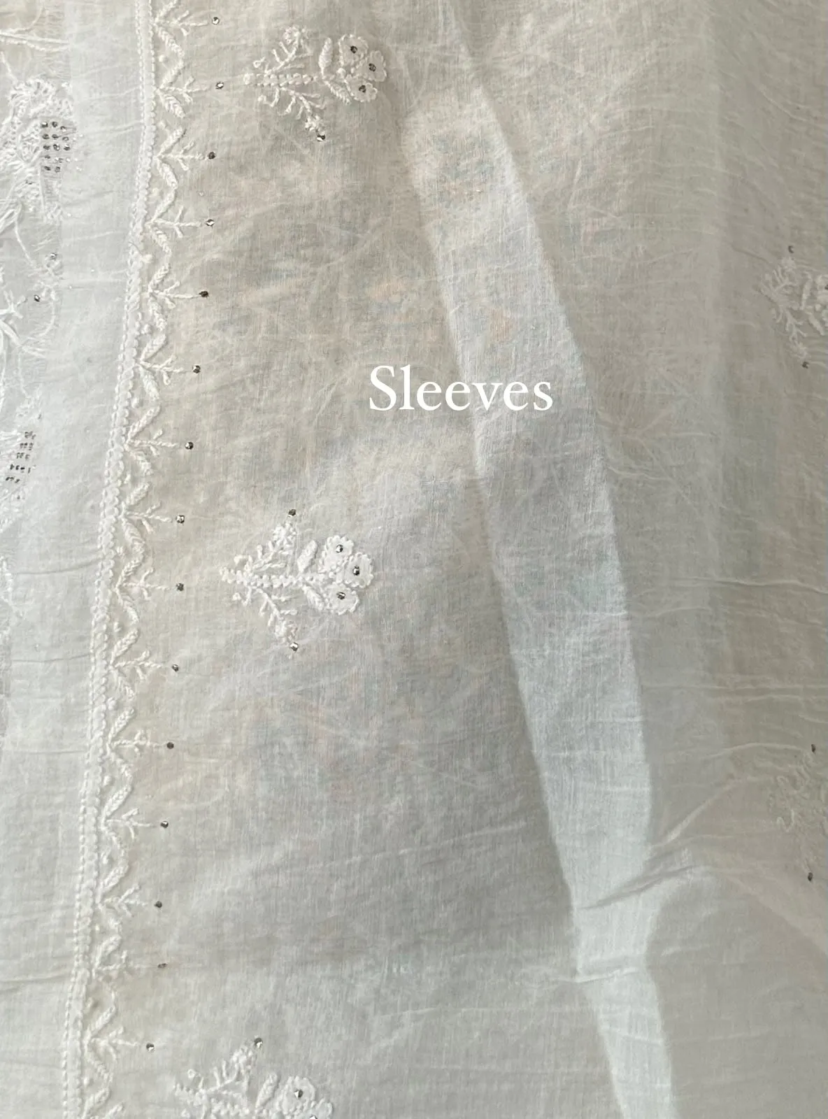 Ivory Mul Chanderi Unstitched Fabric