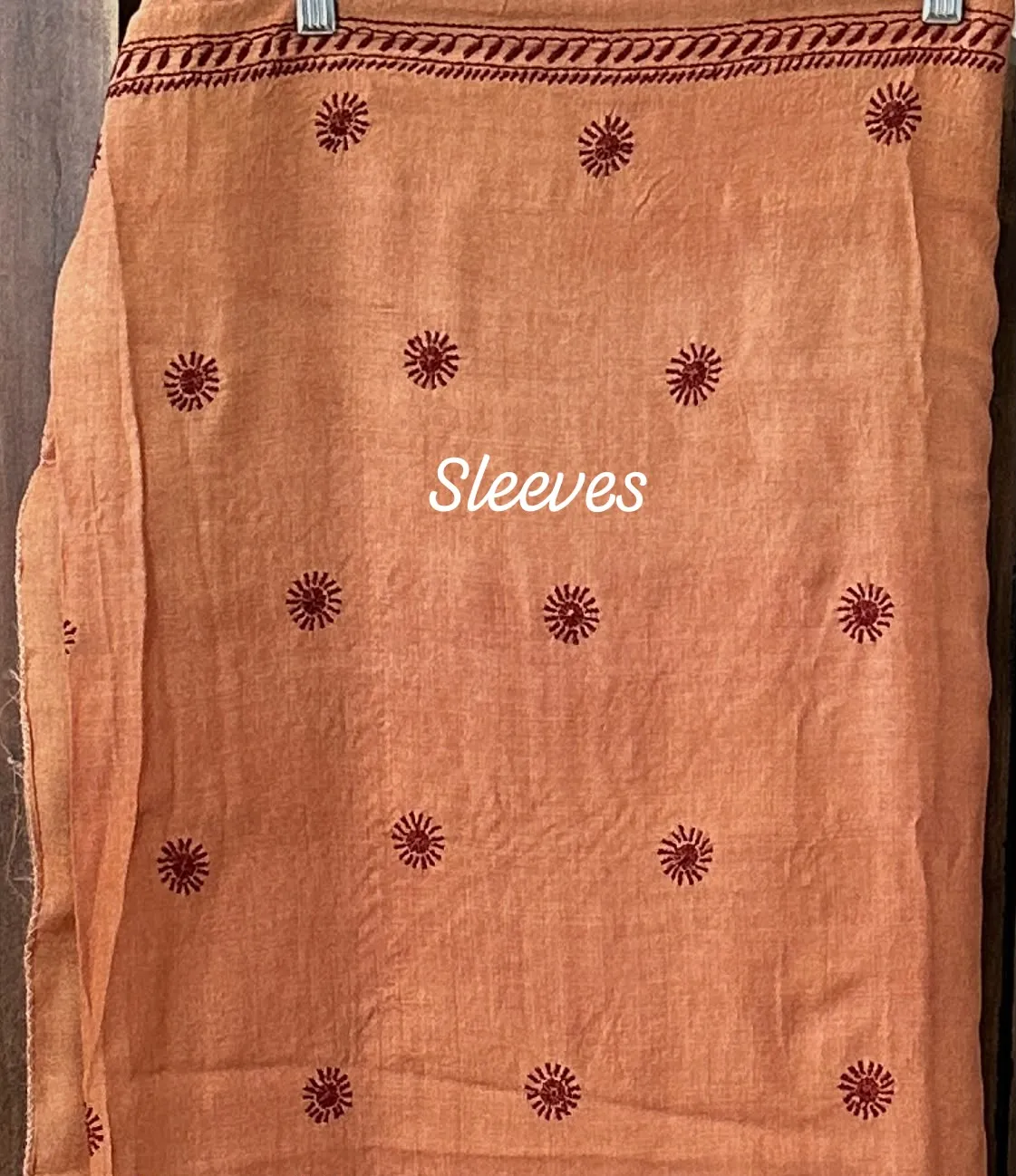 Penny Copper Tussar Silk Chikankari Kurta Dupatta Set